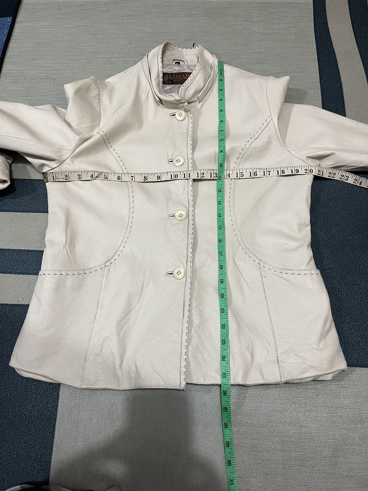 Balmain Authentic BALMAIN Suede Leather Women Jacket Size M / US 6-8 / IT 42-44 - 16 Thumbnail