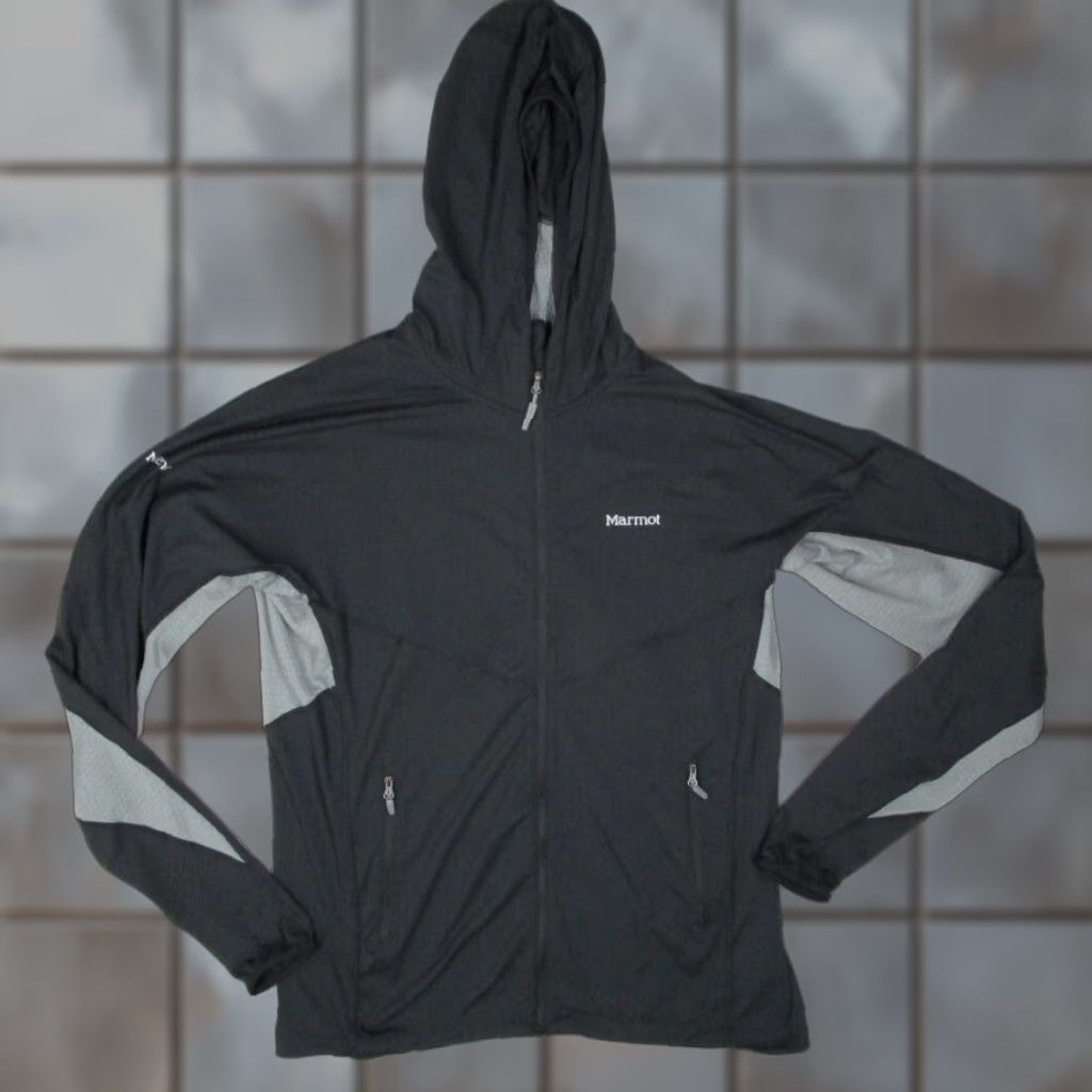 Marmot Marmot Jacket Mens Large Black Full Zip Hoodie Lightweight Hike Active Travel Size US L / EU 52-54 / 3 - 1 Thumbnail