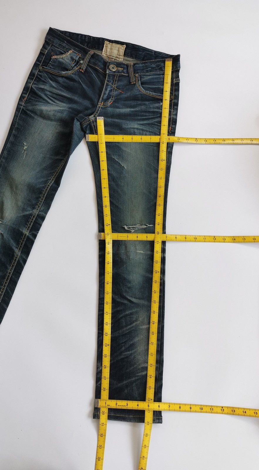 Japanese Brand Lolita Distressed Jeans Size 30" / US 8 / IT 44 - 12 Thumbnail