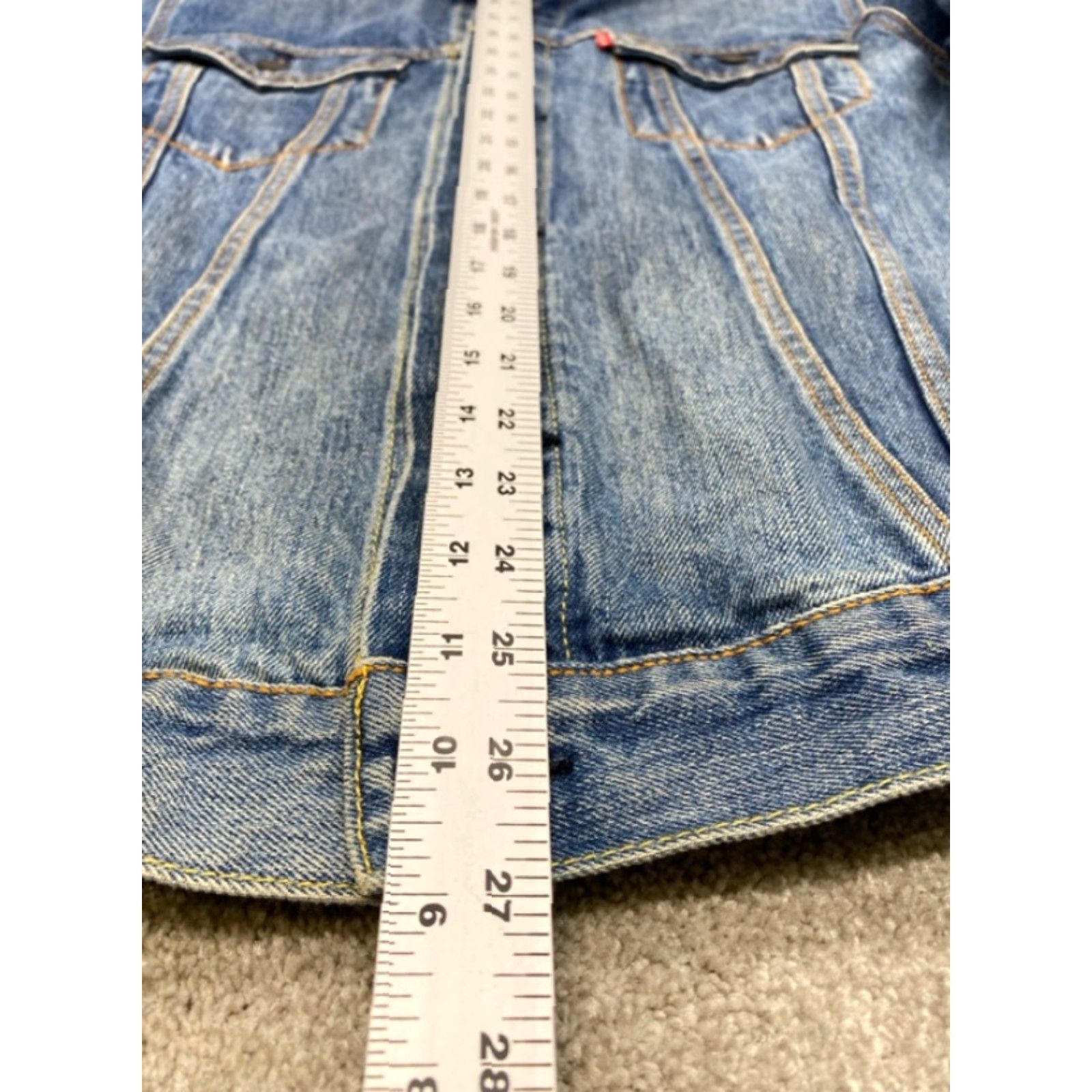 Levi's Levi's 72333 Mens 2XL Blue Denim 100% Cotton Trucker Jacket 4883 Size US XXL / EU 58 / 5 - 6 Thumbnail