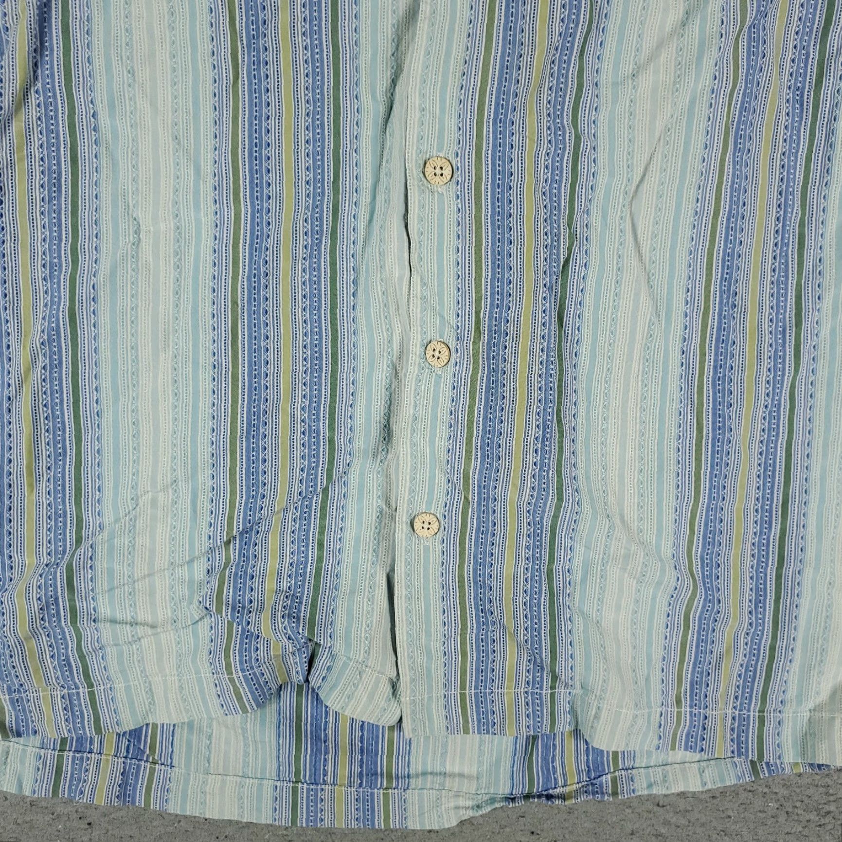 Tommy Bahama Tommy Bahama Shirt Mens XL Blue Striped Silk Hawaiian Button Up Short Sleeve Beach Modern Classic Size US XL / EU 56 / 4 - 3 Thumbnail