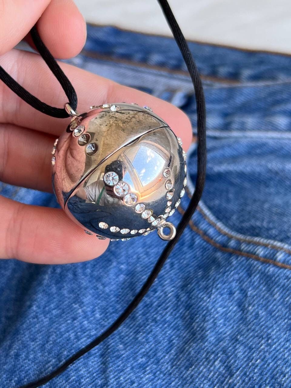 Christian Dior Monsieur × Dior 00s Vintage Christian Dior Ball Crystal Pendant Necklace Size ONE SIZE - 5 Thumbnail