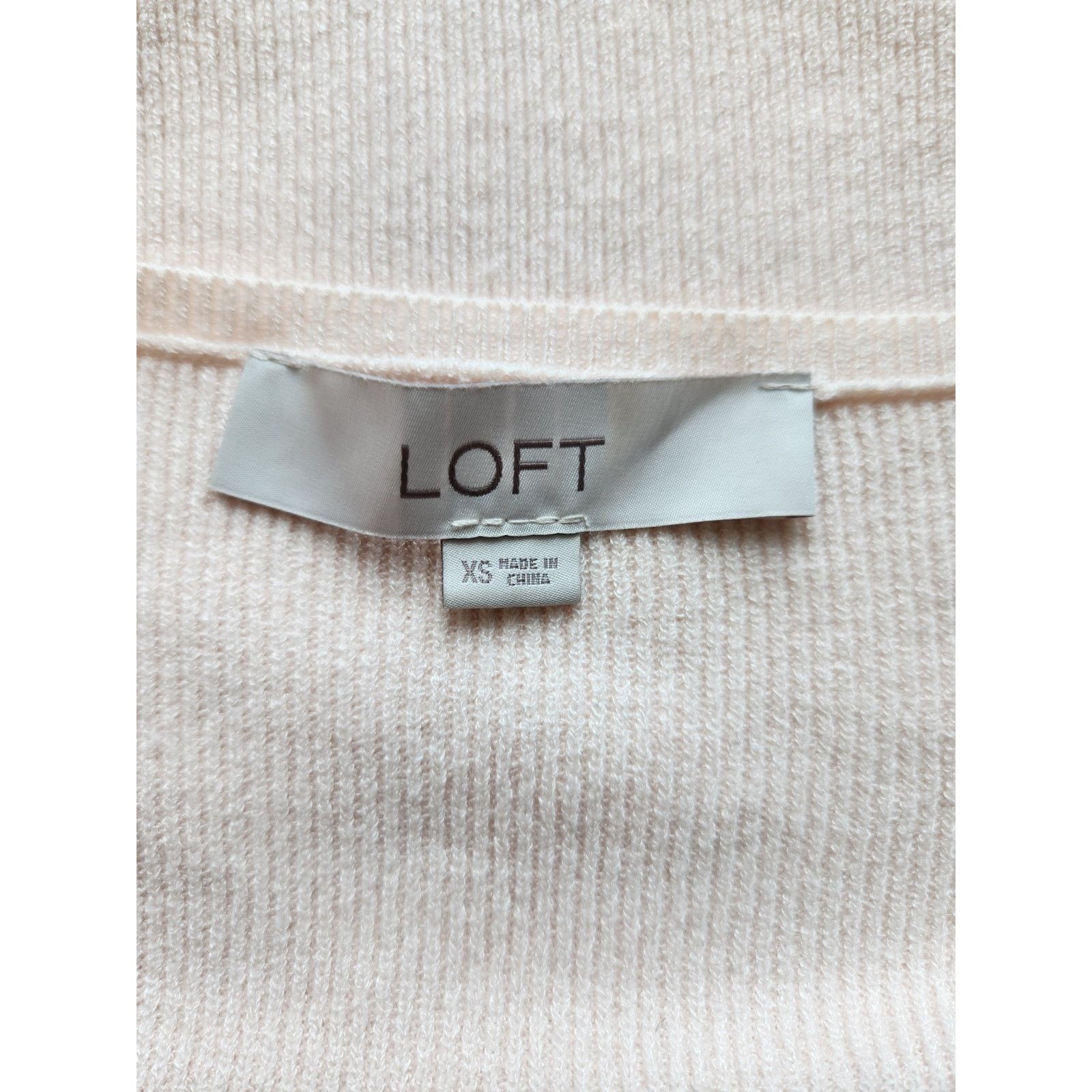 Loft NWOT Loft Knit Sweater Tank Vest Sleeveless Blush Pink XS Size XS / US 0-2 / IT 36-38 - 3 Thumbnail