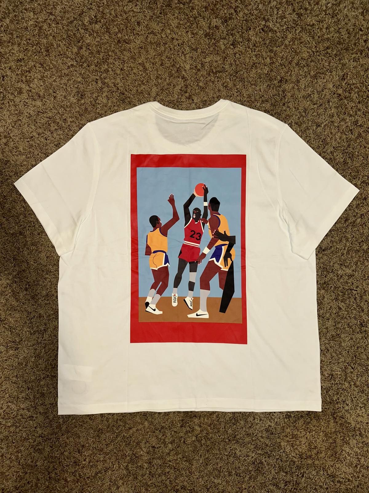 Nike Jordan Men’s Nina Chanel Abney White T-shirt Sample Size US XXL / EU 58 / 5 - 2 Thumbnail
