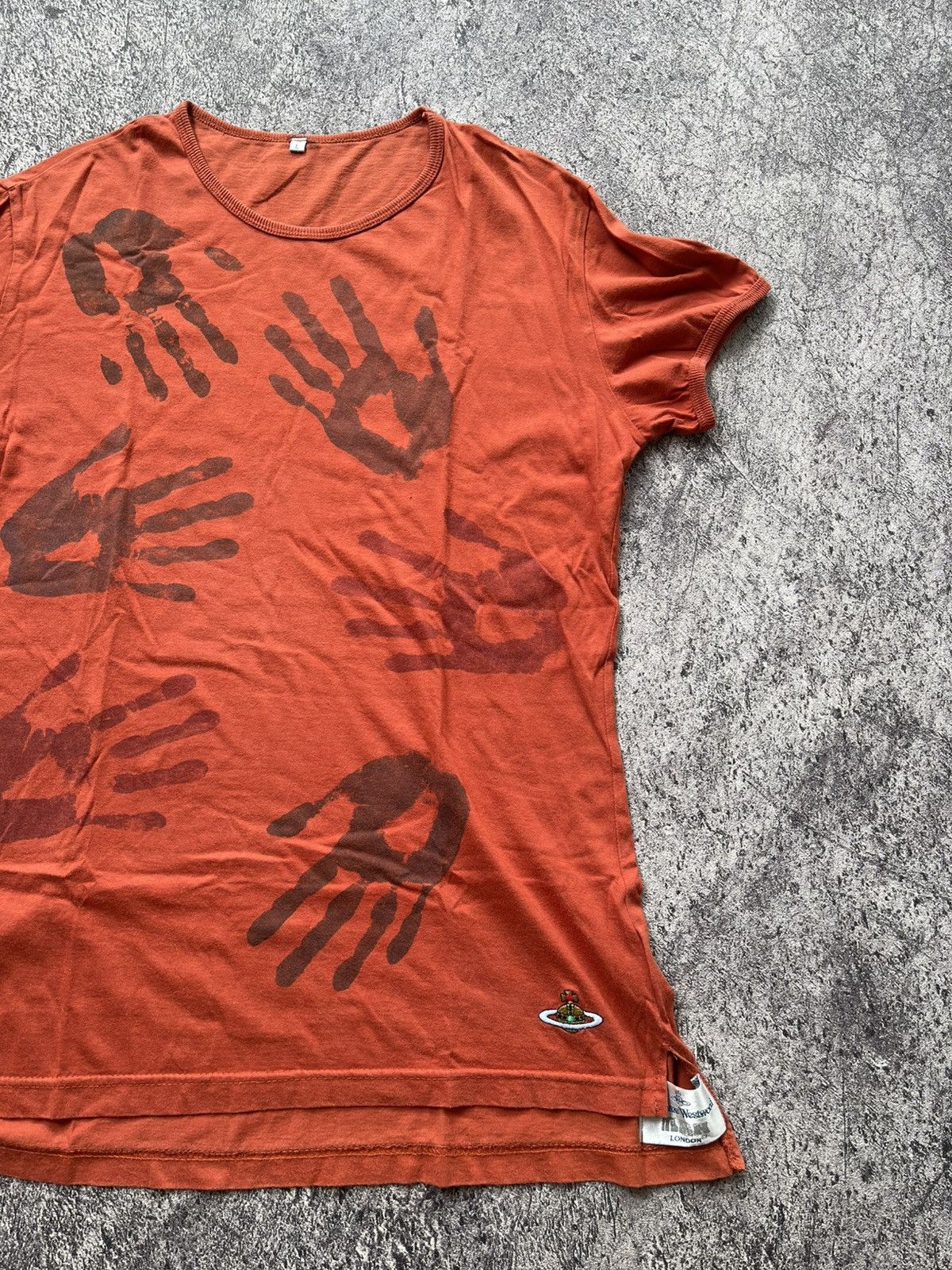 RERE VIVIENNE WESTWOOD MAN HAND PRINT TEE