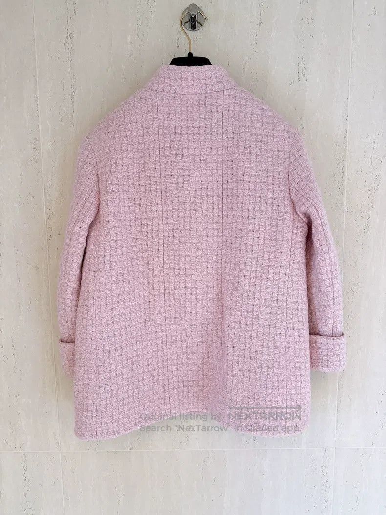 Chanel Chanel 24K autumn and winter pink waffle tweed jacket Size XS / US 0-2 / IT 36-38 - 2 Thumbnail
