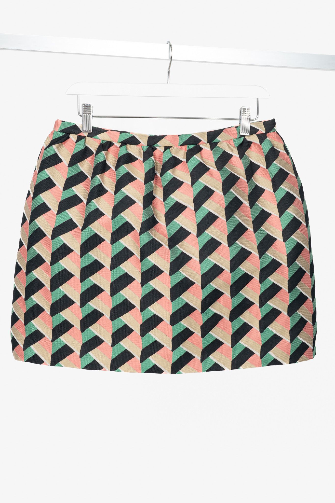 RED Valentino Red Valentino Herringbone-Jacquard Mini Skirt Size 30" / US 8 / IT 44 - 1 Thumbnail