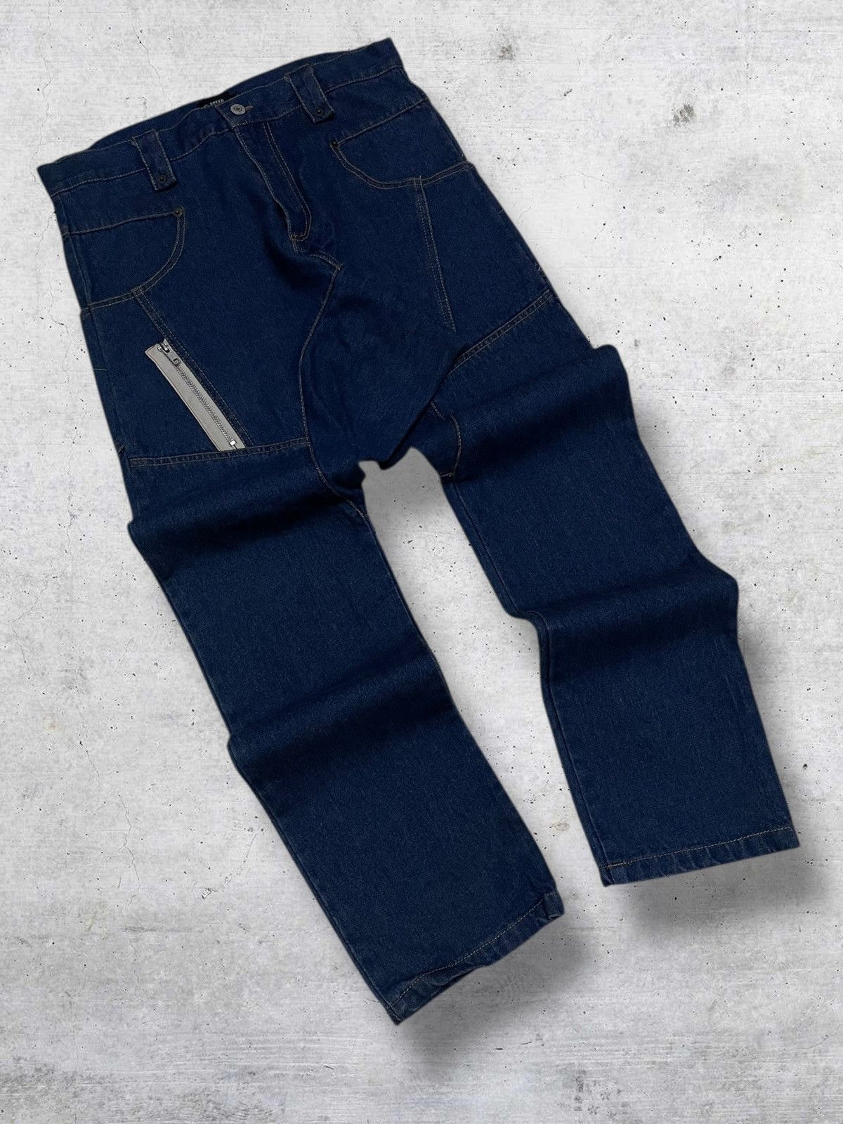 Japanese Brand VINTAGE SPEEDORANGE 90S JAPAN DESIGNER DEMON INDIGO DENIM Size US 31 - 2 Thumbnail