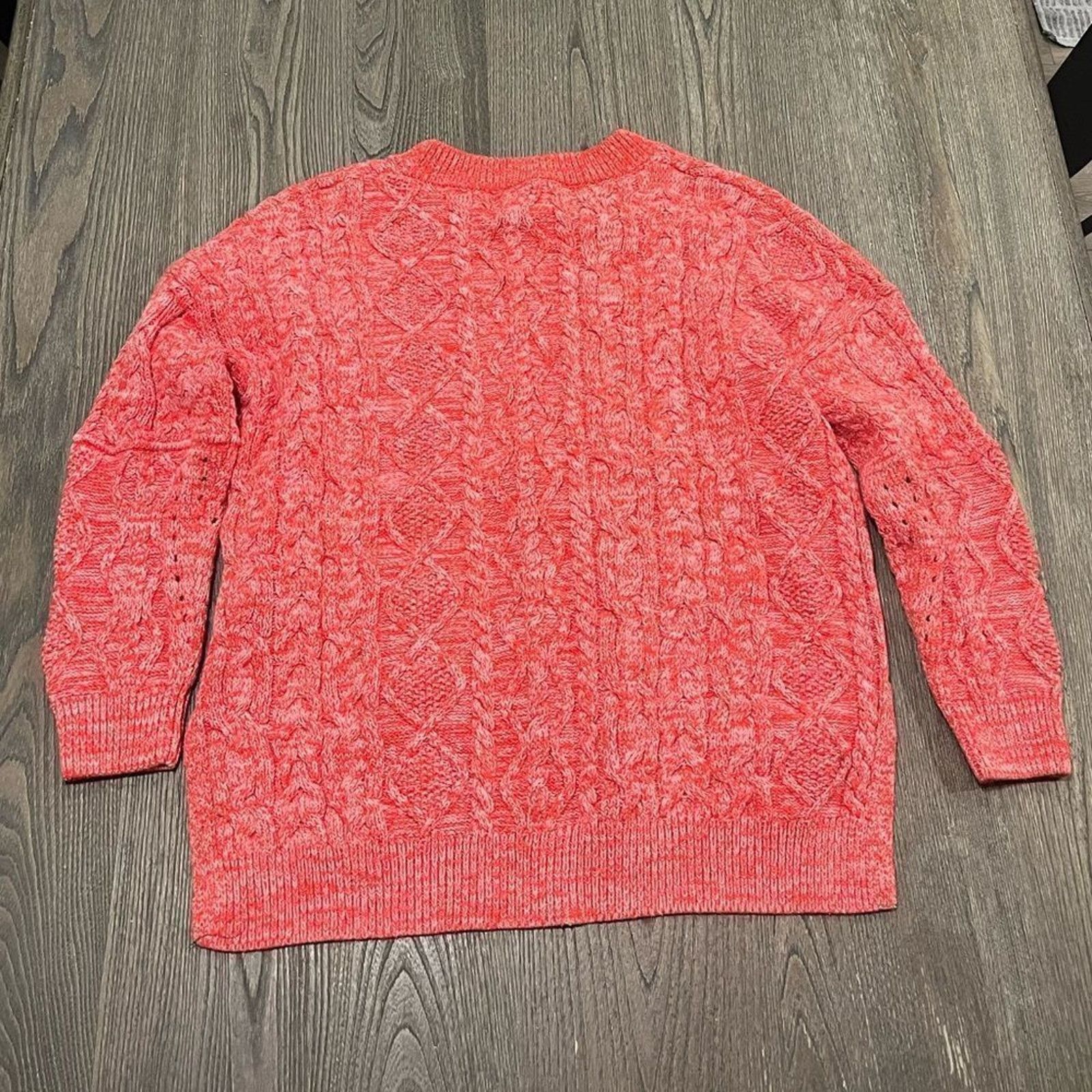 Anthropologie Pilcro Anthropologie Jasmine Mixed Cable Knit Sweater Size S / US 4 / IT 40 - 4 Thumbnail