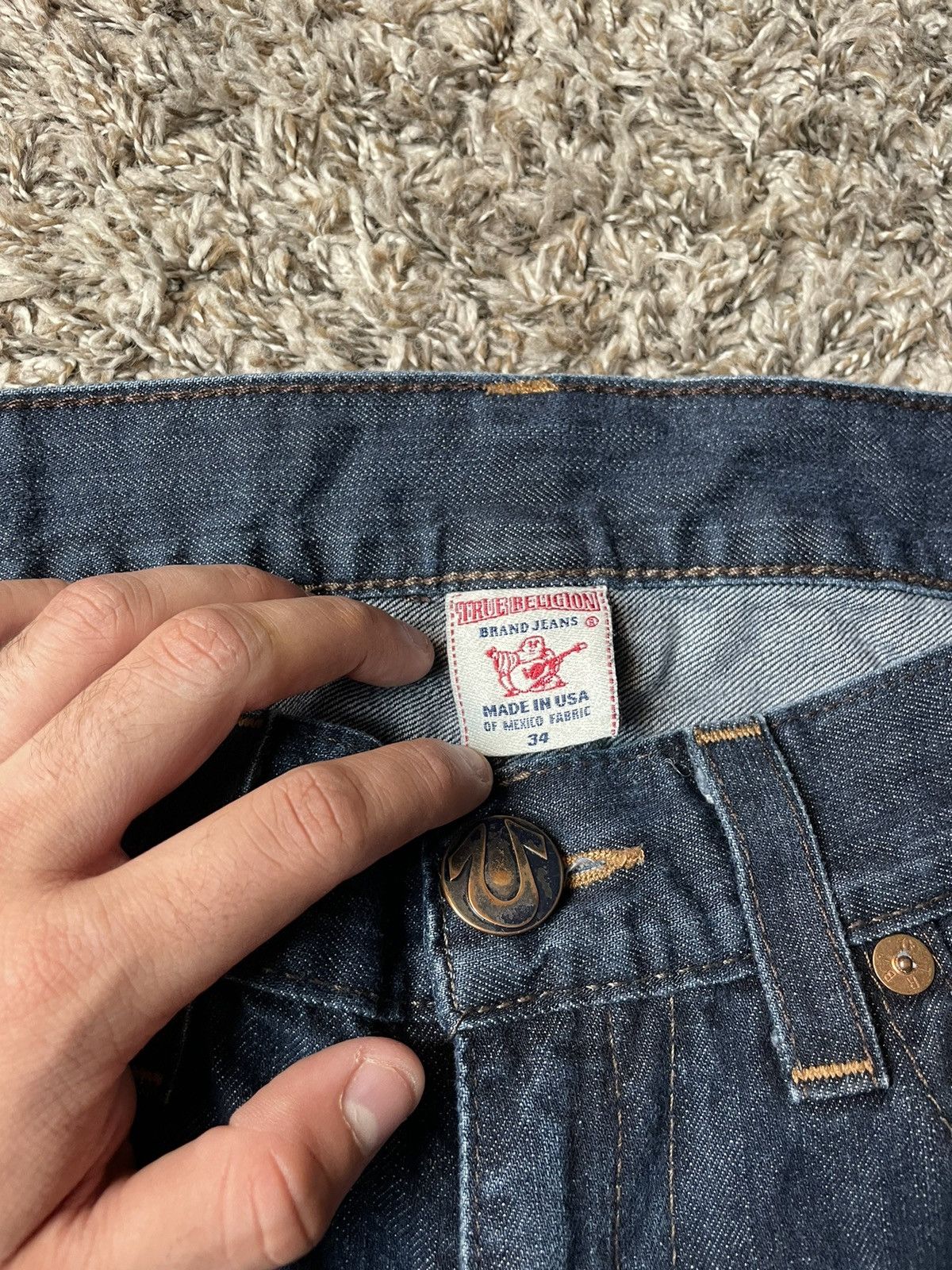 True Religion Y2K true religion made in USA denim jeans Size US 34 / EU 50 - 8 Thumbnail