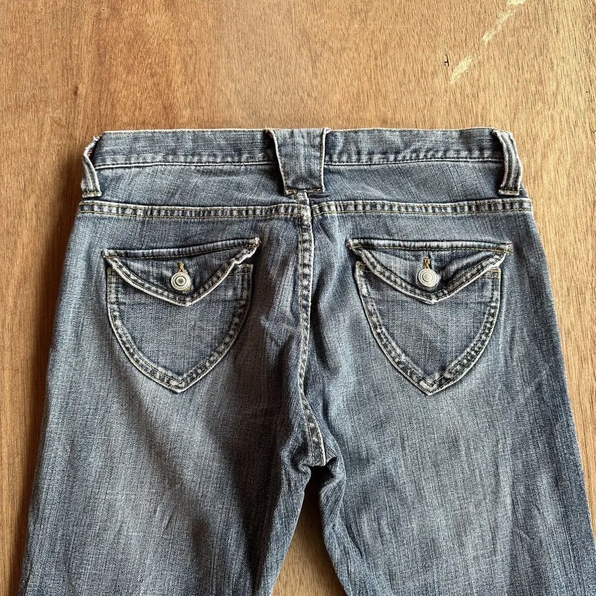 Japanese Brand FLARE/BOOTCUT🔥VINTAGE ORIRIN JEANS LOW RISE DENIM PANTS Size 28" / US 6 / IT 42 - 10 Thumbnail