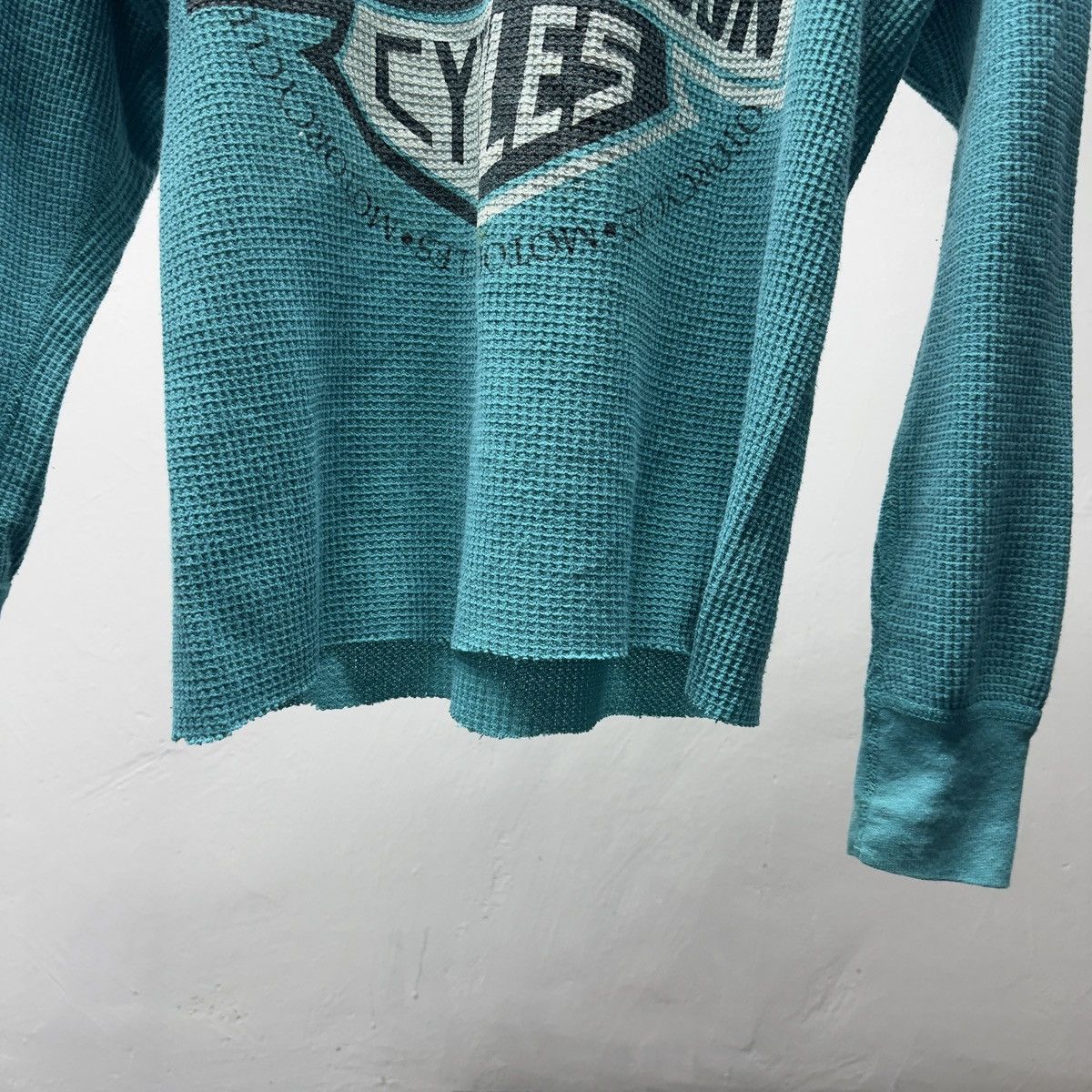Harley Davidson 90s Harley Davidson Faded Thermal Shirt ERD Grunge Biker WCC Size US M / EU 48-50 / 2 - 5 Thumbnail