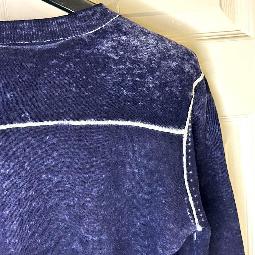 Hugo Boss BOSS ORANGE - L/slv Crew pocket Sweater- Burnout - Navy - Lg Size US L / EU 52-54 / 3 - 6 Thumbnail