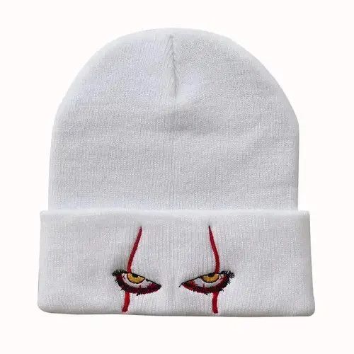 Other Embroidered Woolen Beanies Hat Scary Clown Eyes Size ONE SIZE - 4 Thumbnail