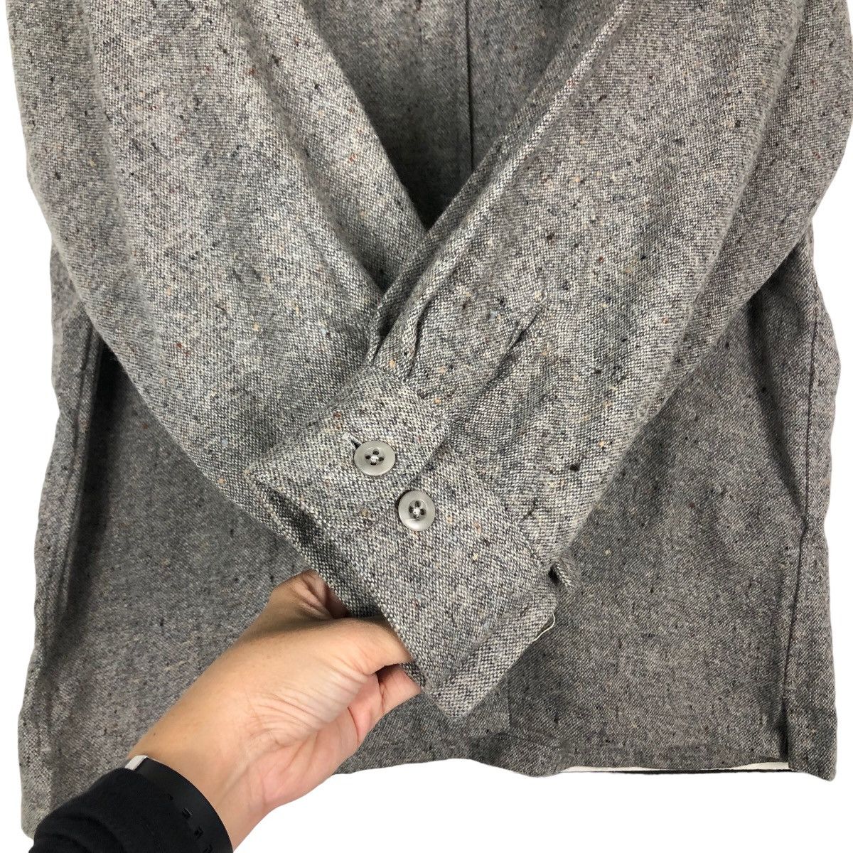 Issey Miyake 🔥Vintage Wool Jacket Biker Reed London Herringbone Size US M / EU 48-50 / 2 - 15 Thumbnail