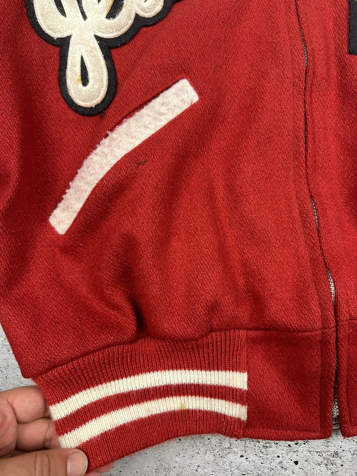 Vintage 80s Butwin Vintage Jessie Varsity Wool Jacket Size US L / EU 52-54 / 3 - 12 Thumbnail