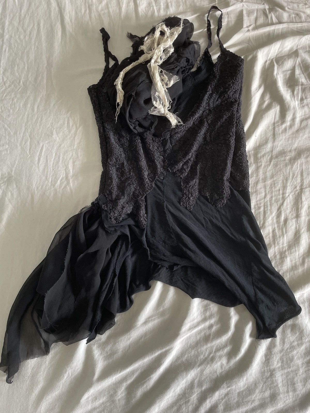 トップス if six was nine Abyss Drape Dress Off-the-shoulder Draped Chiffon Maxi Bridesmaid Dress In