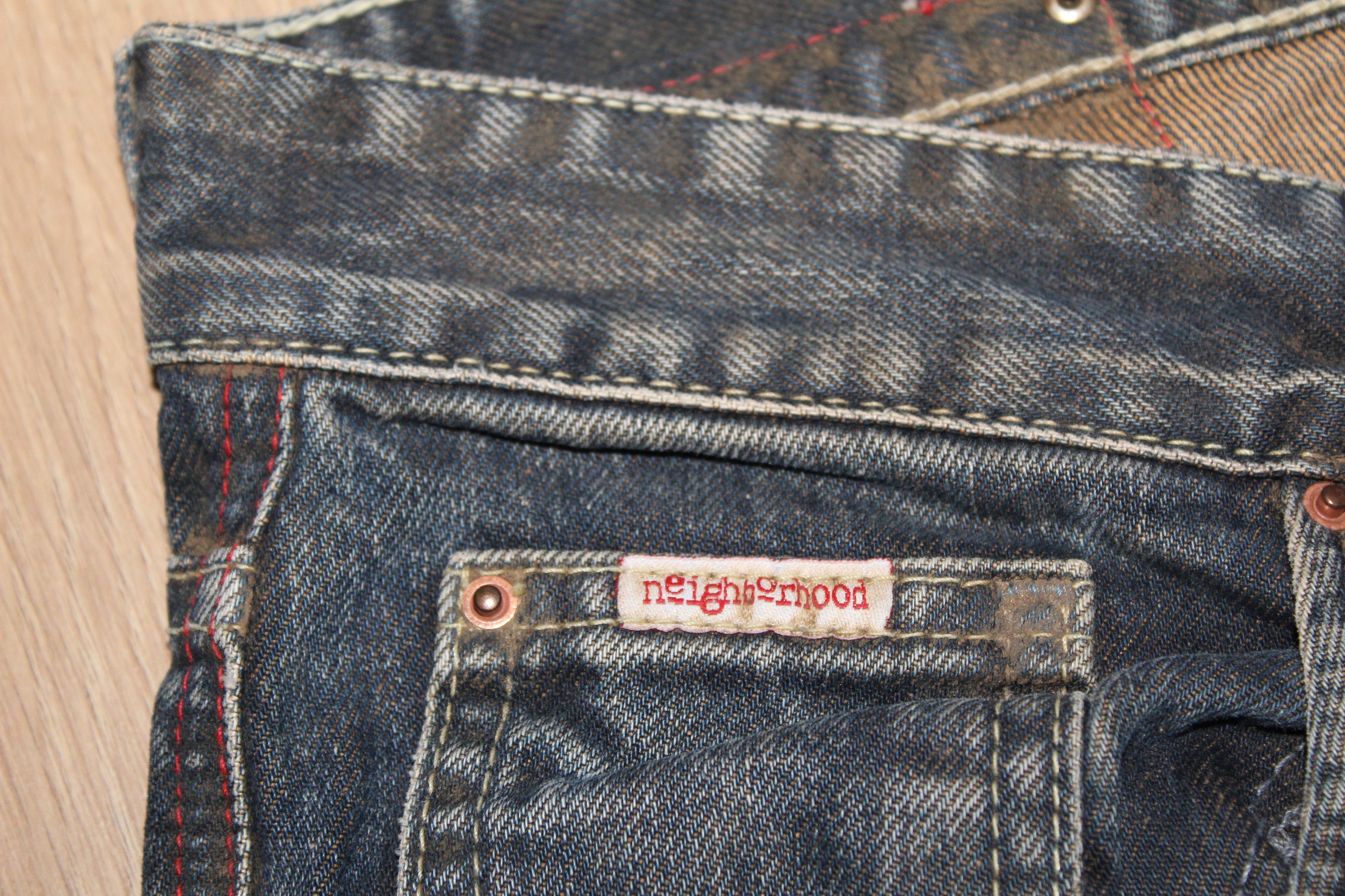 Japanese Brand × Neighborhood Neighbourhood NYC Faded Fake Dirty Jeans Y2K Size US 32 / EU 48 - 4 Thumbnail