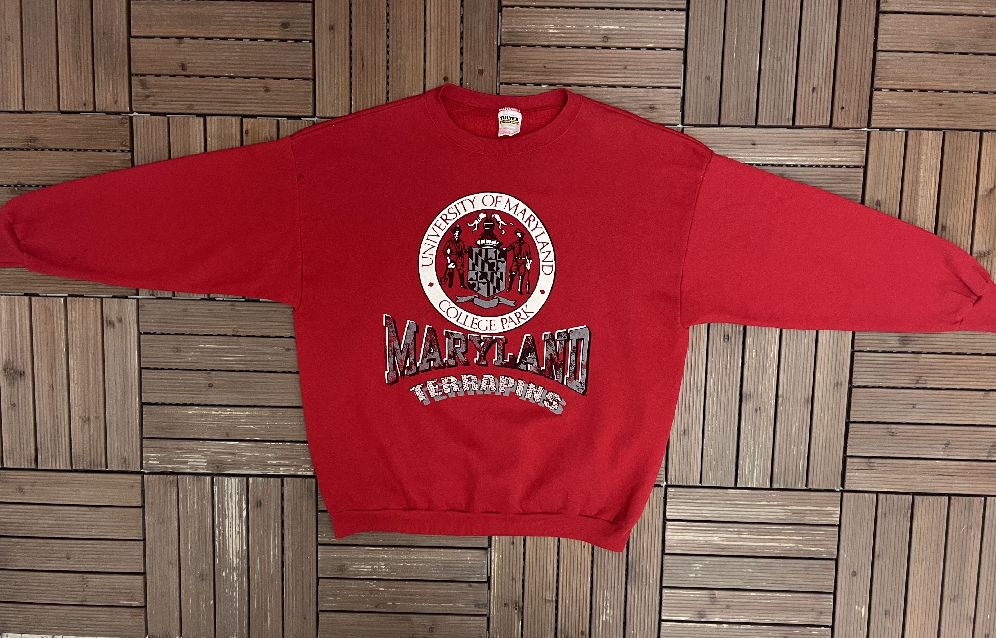 Vintage Maryland Terrapins Vintage Crewneck Sweater Size US XXL / EU 58 / 5 - 5 Thumbnail