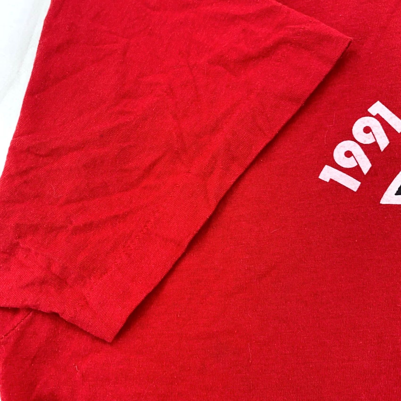 Vintage VINTAGE 1990s INTERNATIONAL KARATE CHAMPIONSHIPS T-Shirt M/L Men Red Cotton Short Sleeve Crew Neck Sports 80s 90s Mens Size US M / EU 48-50 / 2 - 3 Thumbnail