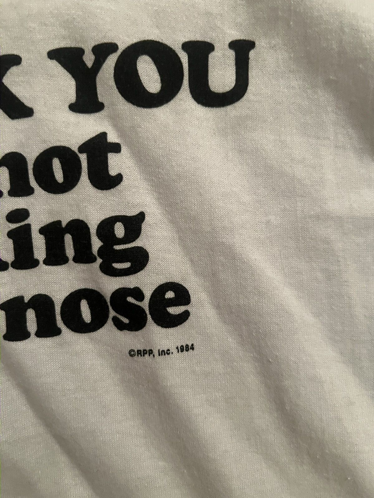 Vintage Vintage 1984 Pick Your Nose Joke Tee - Single Stitch Size US S / EU 44-46 / 1 - 2 Thumbnail