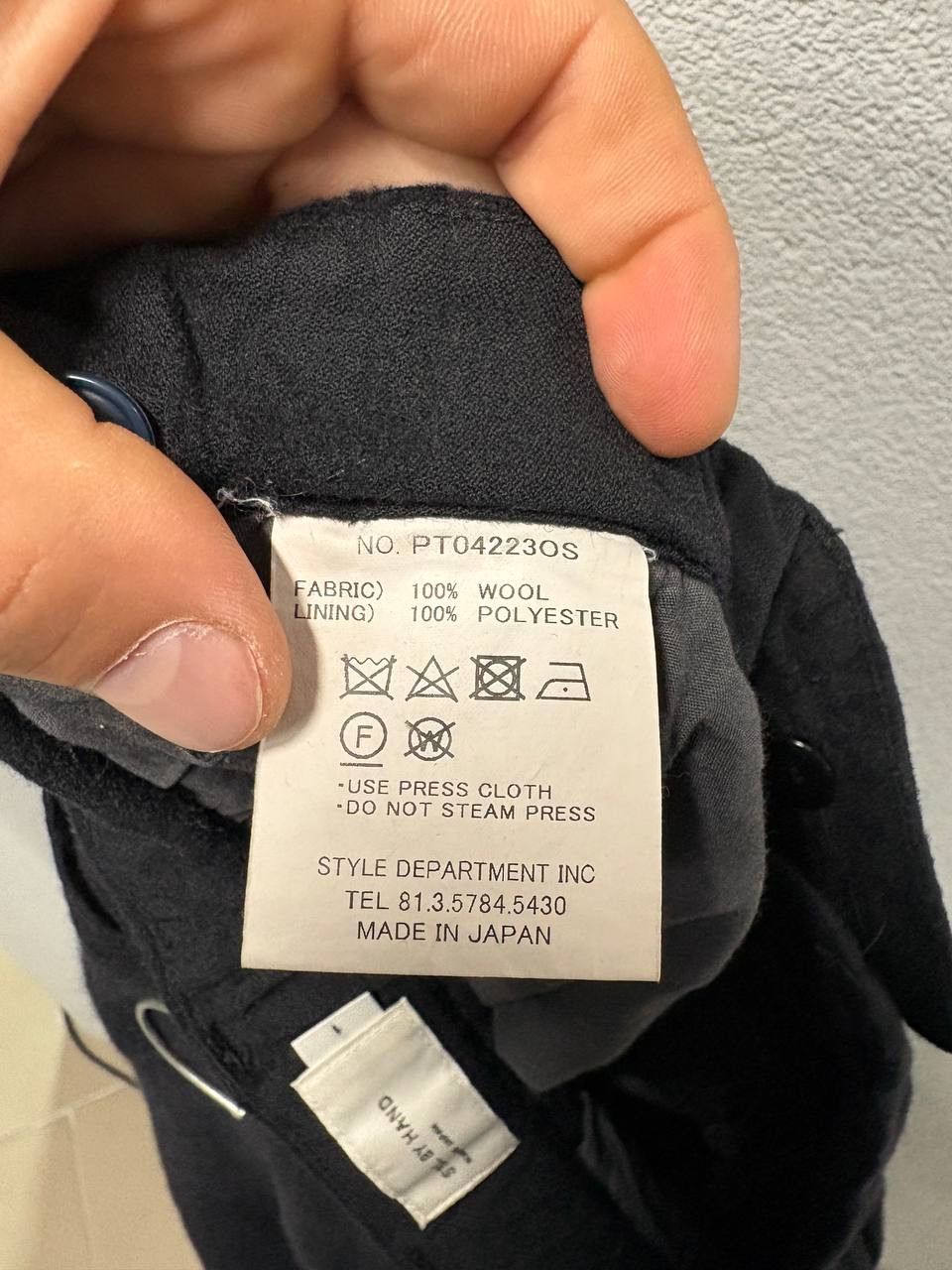 STILL BY HAND Still by hand mens wool pants size 1 / XS made in Japan Size US 28 / EU 44 - 11 Thumbnail