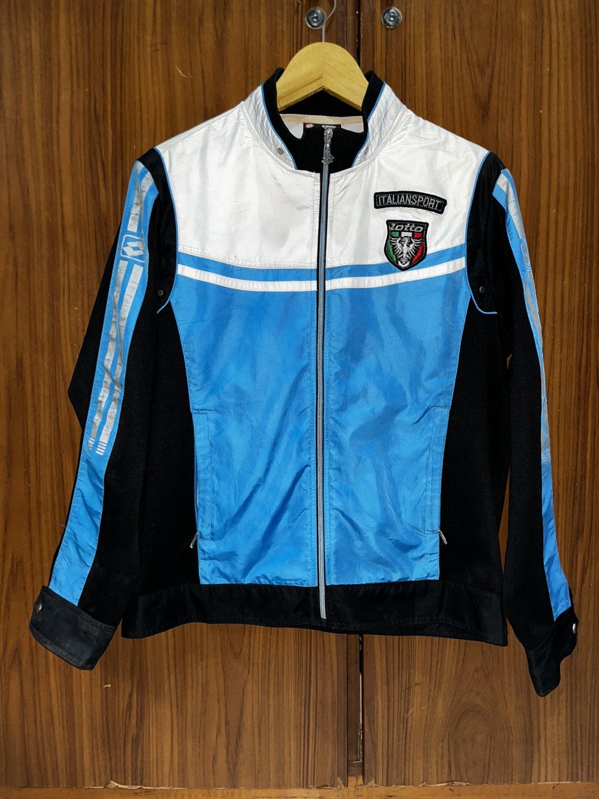 Vintage vintage Lotto Italiansport bikers jacket Size US M / EU 48-50 / 2 - 1 Thumbnail
