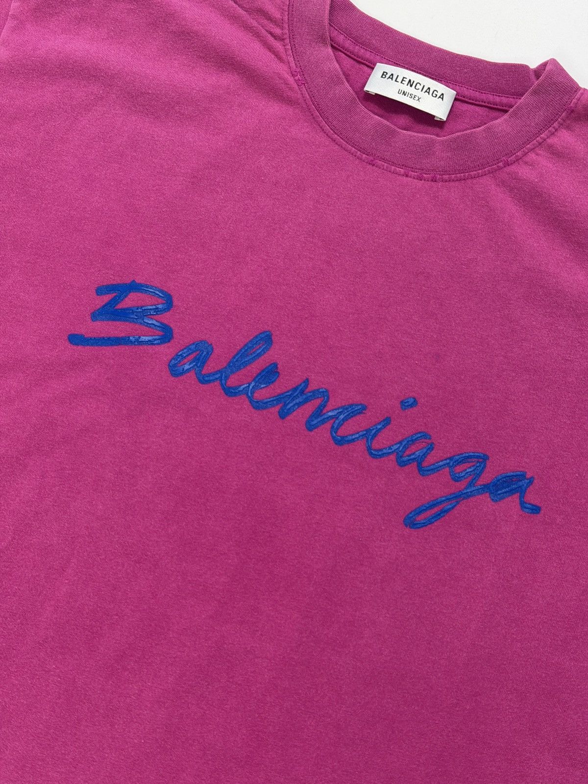 Balenciaga Balenciaga Hand Script Logo Tee Shirt Size US S / EU 44-46 / 1 - 4 Thumbnail