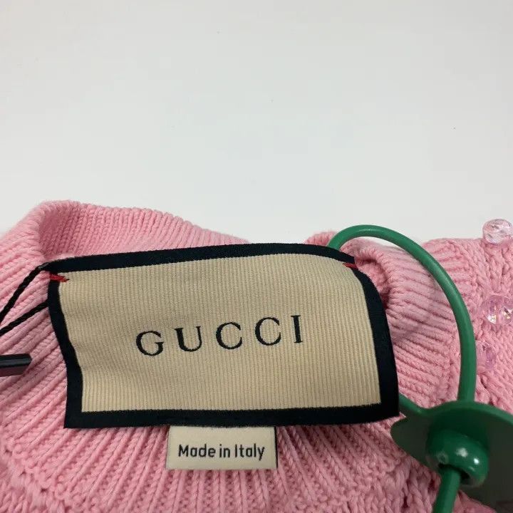 Gucci Gucci SS22 Pink Knit Short Sleeve Sweater-2507 Size XXS / US 00 / IT 34 - 7 Thumbnail