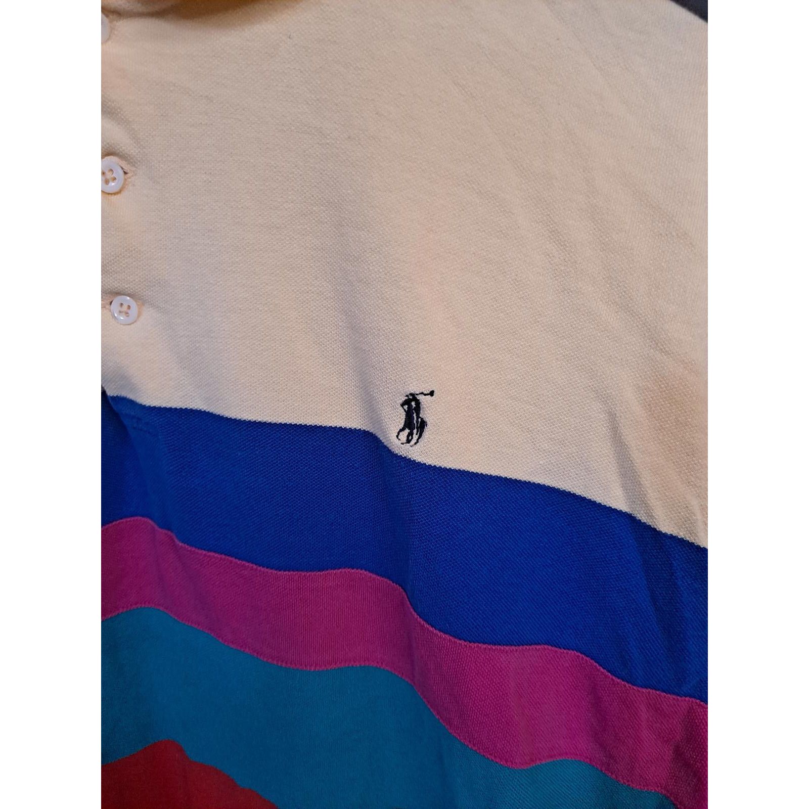 Polo Ralph Lauren Polo Ralph Lauren Yellow, Blue, Pink, Green and Red Short Sl Size US L / EU 52-54 / 3 - 2 Thumbnail