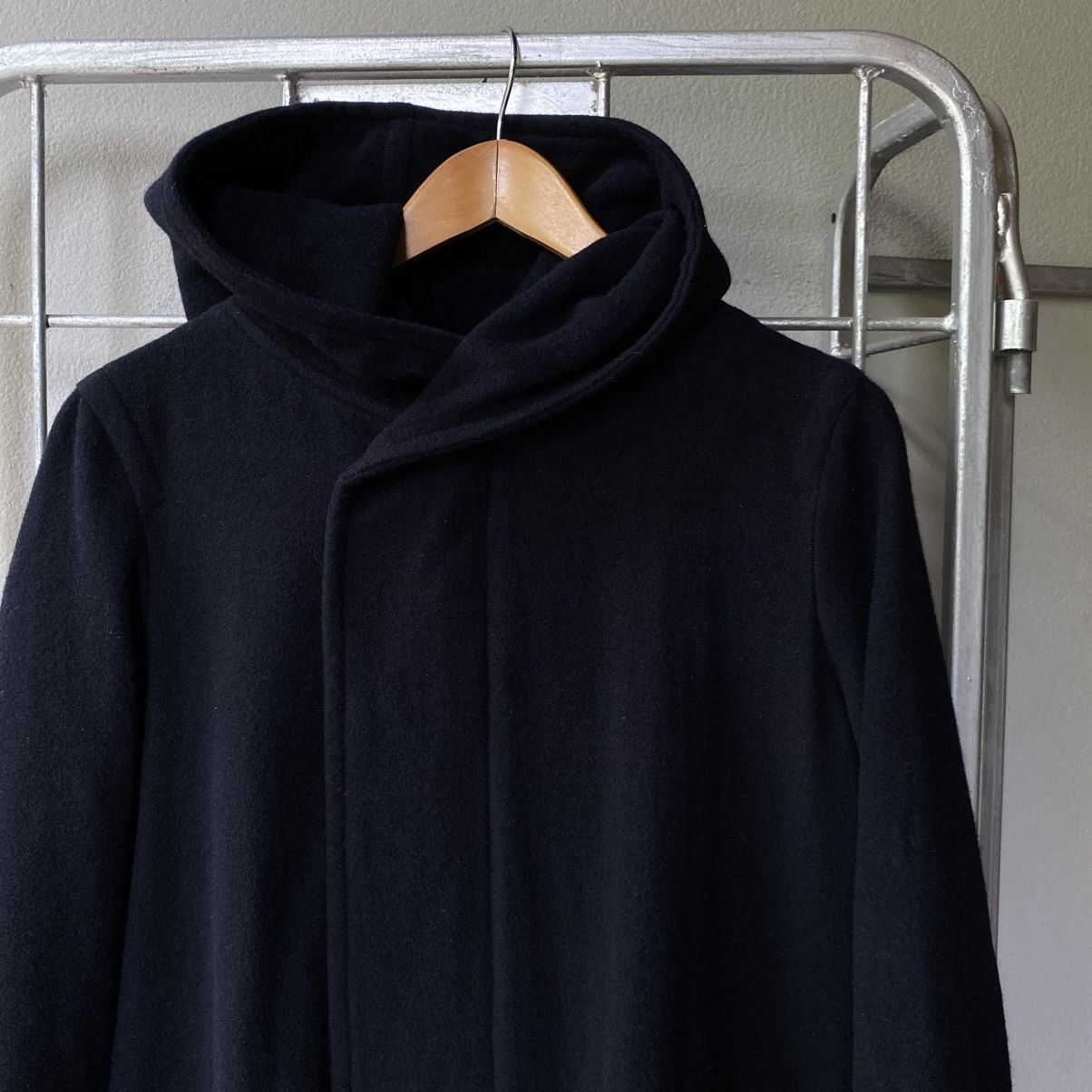 Zucca ZUCCA Black Wool Coat Size M / US 6-8 / IT 42-44 - 6 Thumbnail