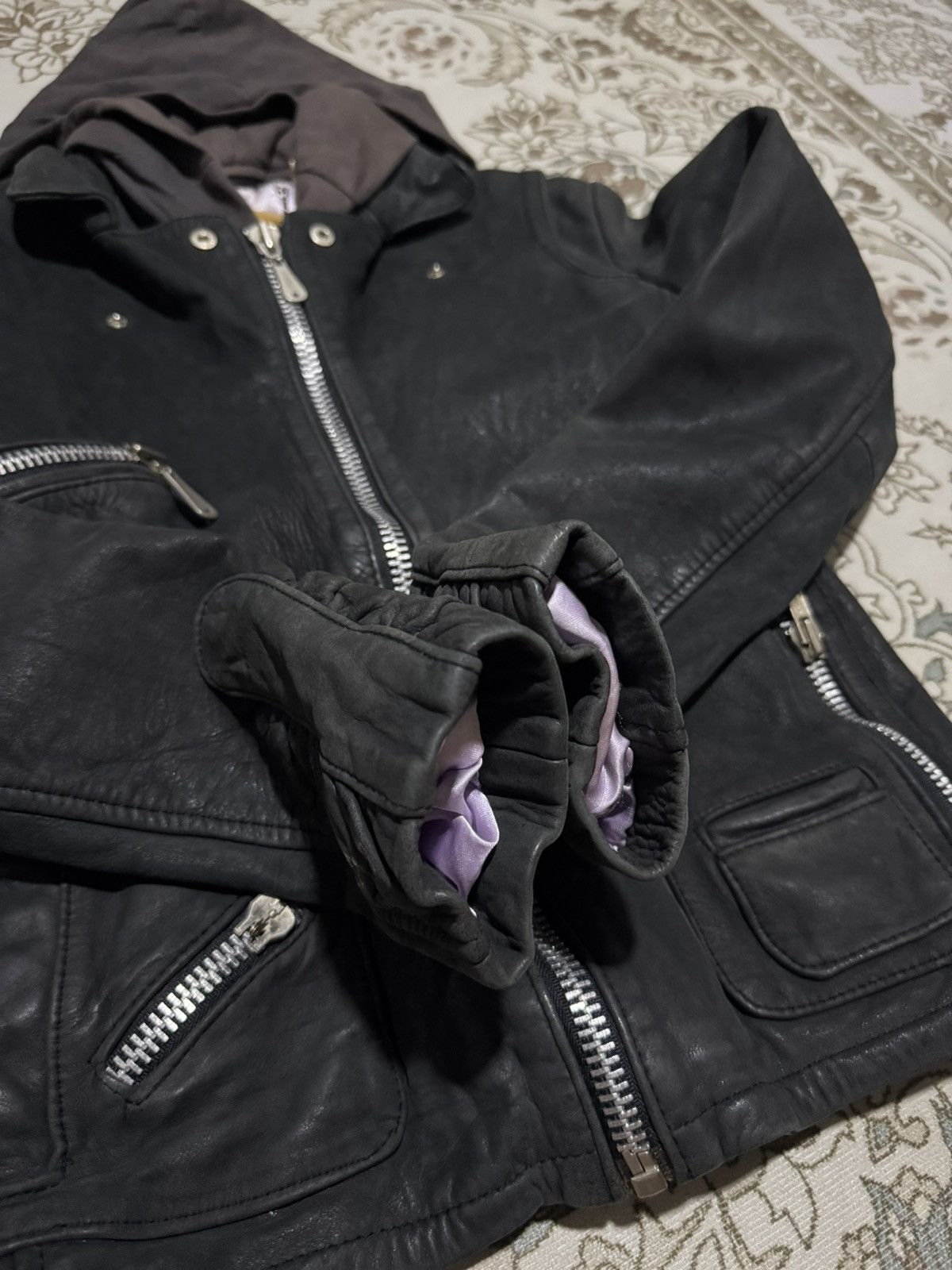 Genuine Leather Vtg Doma Horse Leather Biker Hoodie Jacket Size US S / EU 44-46 / 1 - 6 Thumbnail