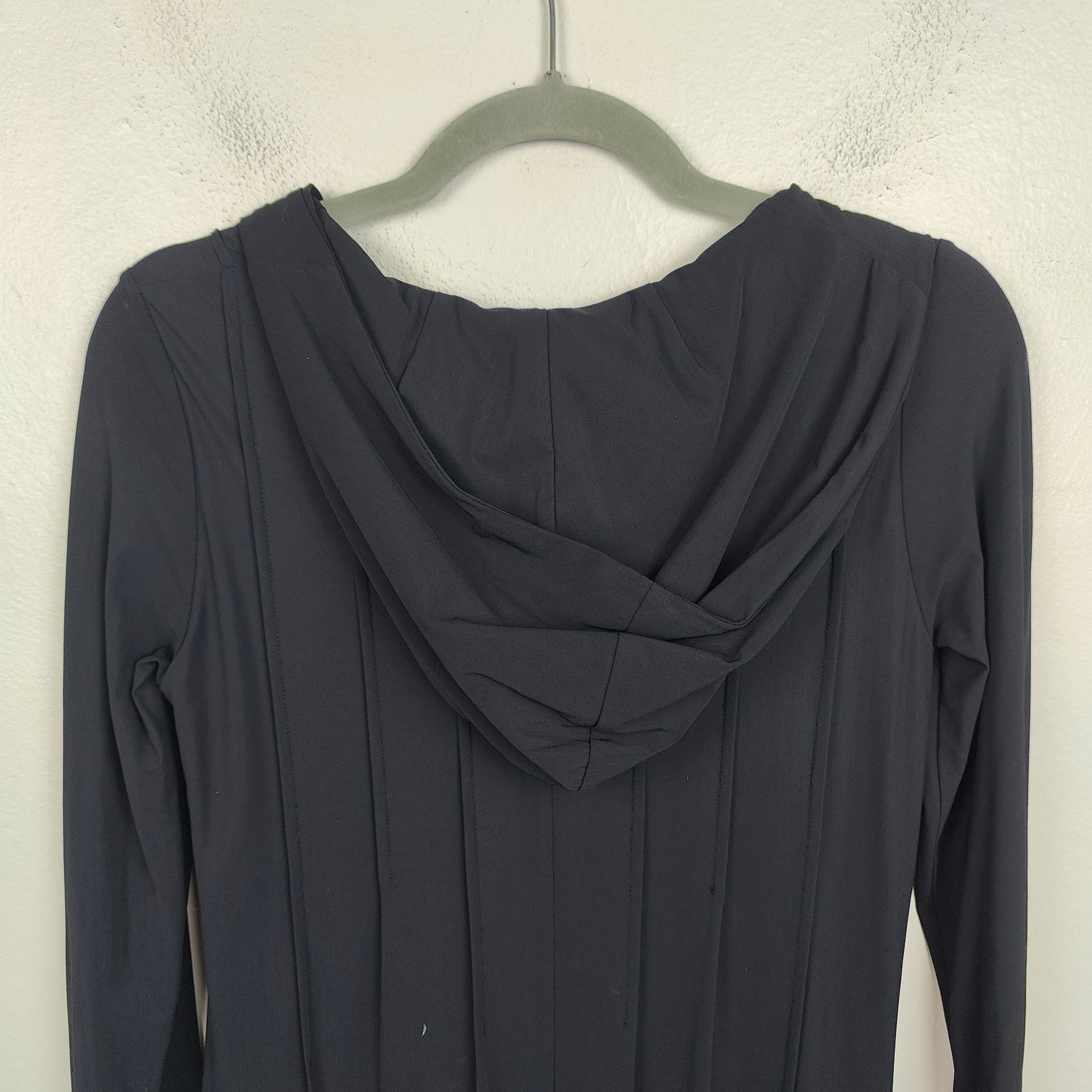 Other Beatrice B Commessa Dress Womens 8 Black Hooded Ponte Size L / US 10 / IT 46 - 4 Thumbnail