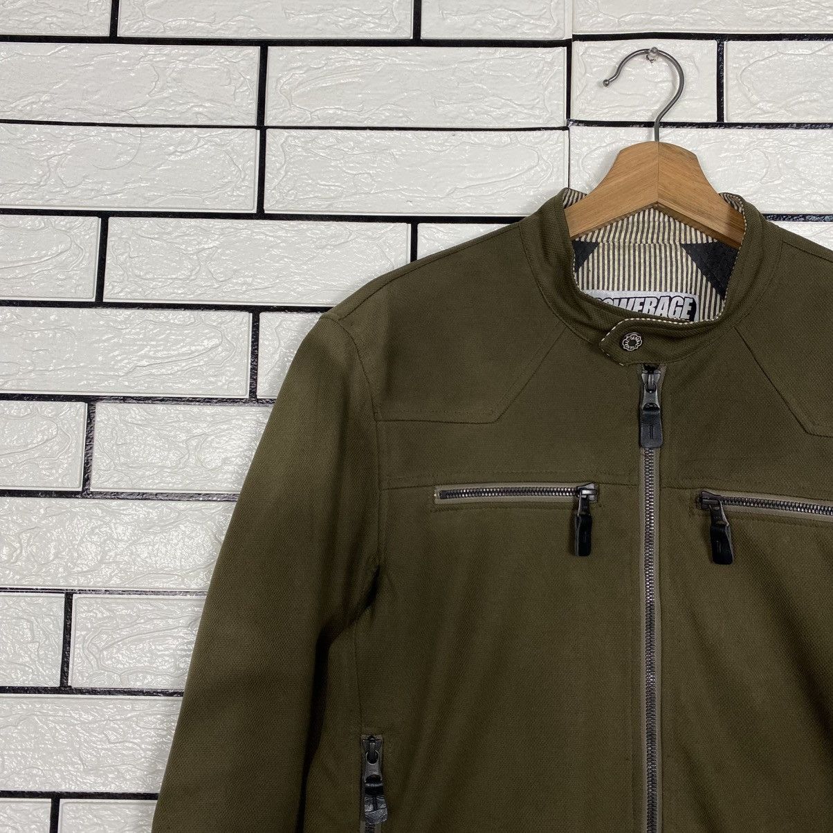 Japanese Brand 📌Powerage Motorcycle Equipment Racing Jacket Biker Size US M / EU 48-50 / 2 - 8 Thumbnail