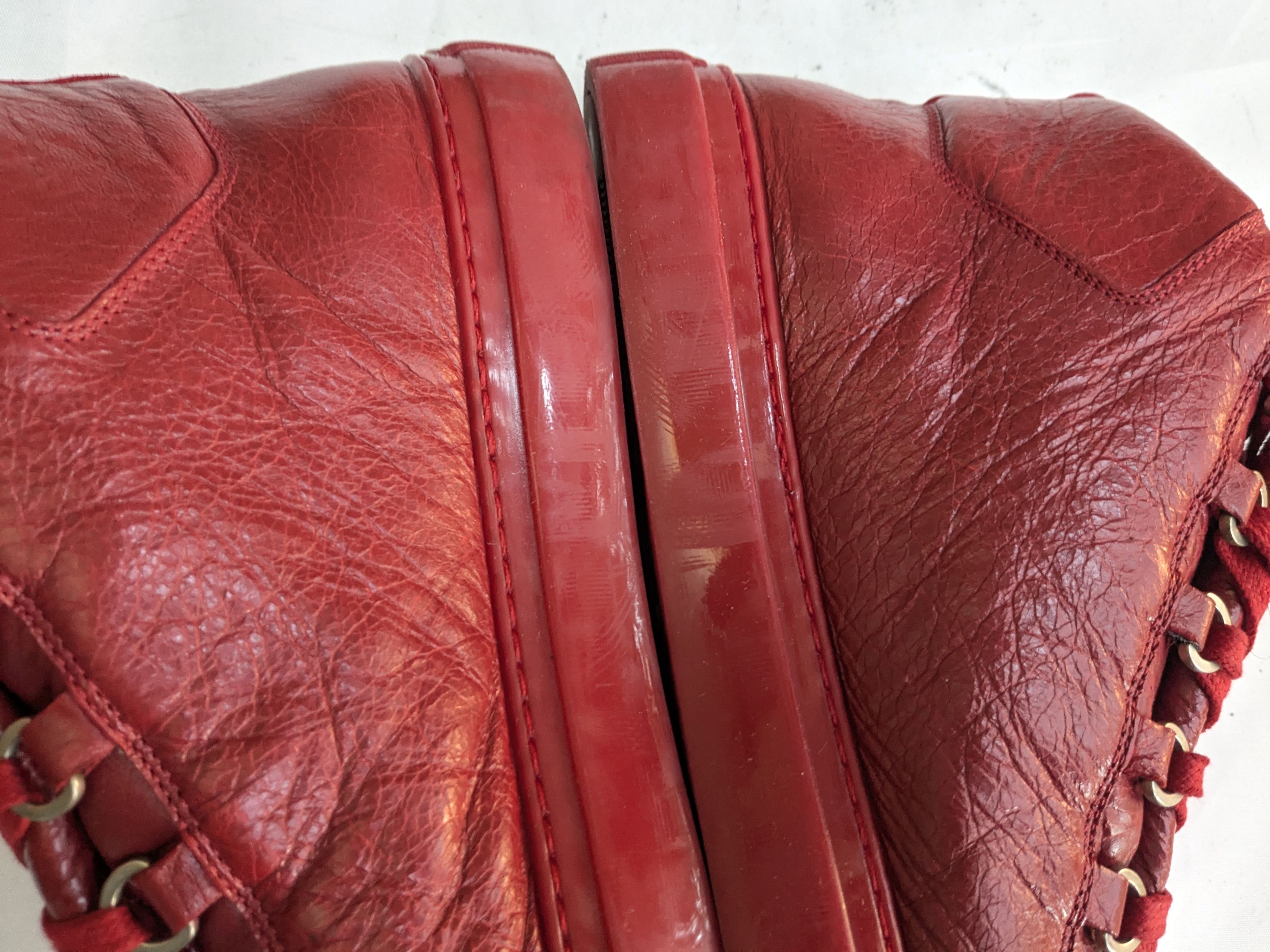Balenciaga Balenciaga Arena Red 11 Leather High Tops Size US 11 / EU 44 - 9 Thumbnail