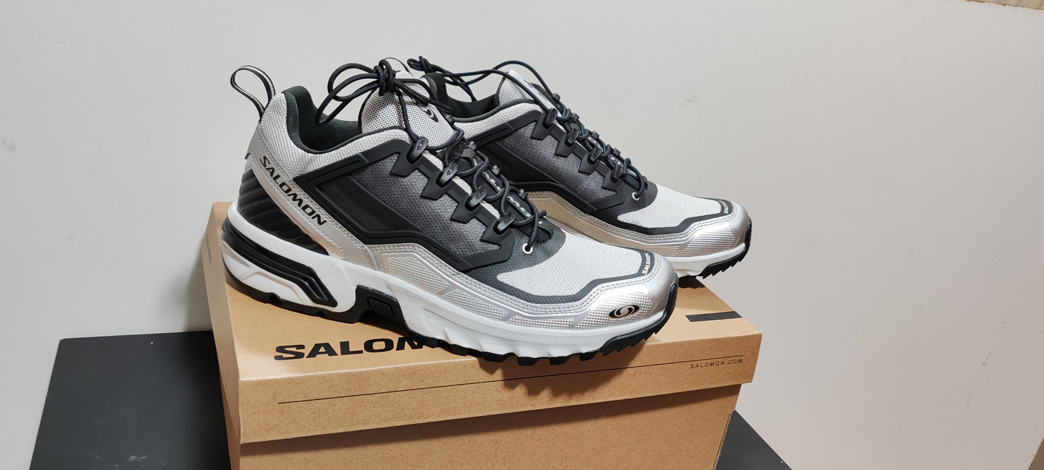 Salomon Salomon ACS +FT Glacier Gris/Black/Silver Tg:Eur 44 Size US 10.5 / EU 43-44 - 4 Thumbnail