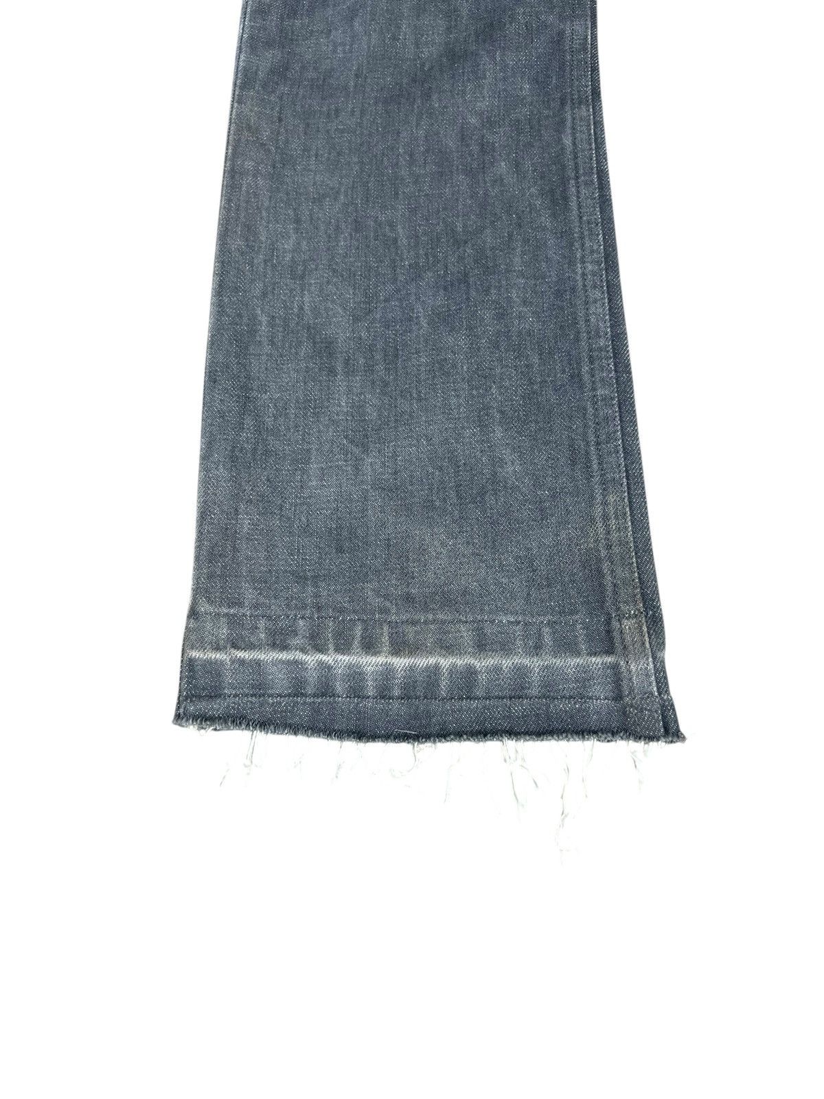Vintage Helmut Lang Italian Cut Faded Mud Grey Denim Jeans