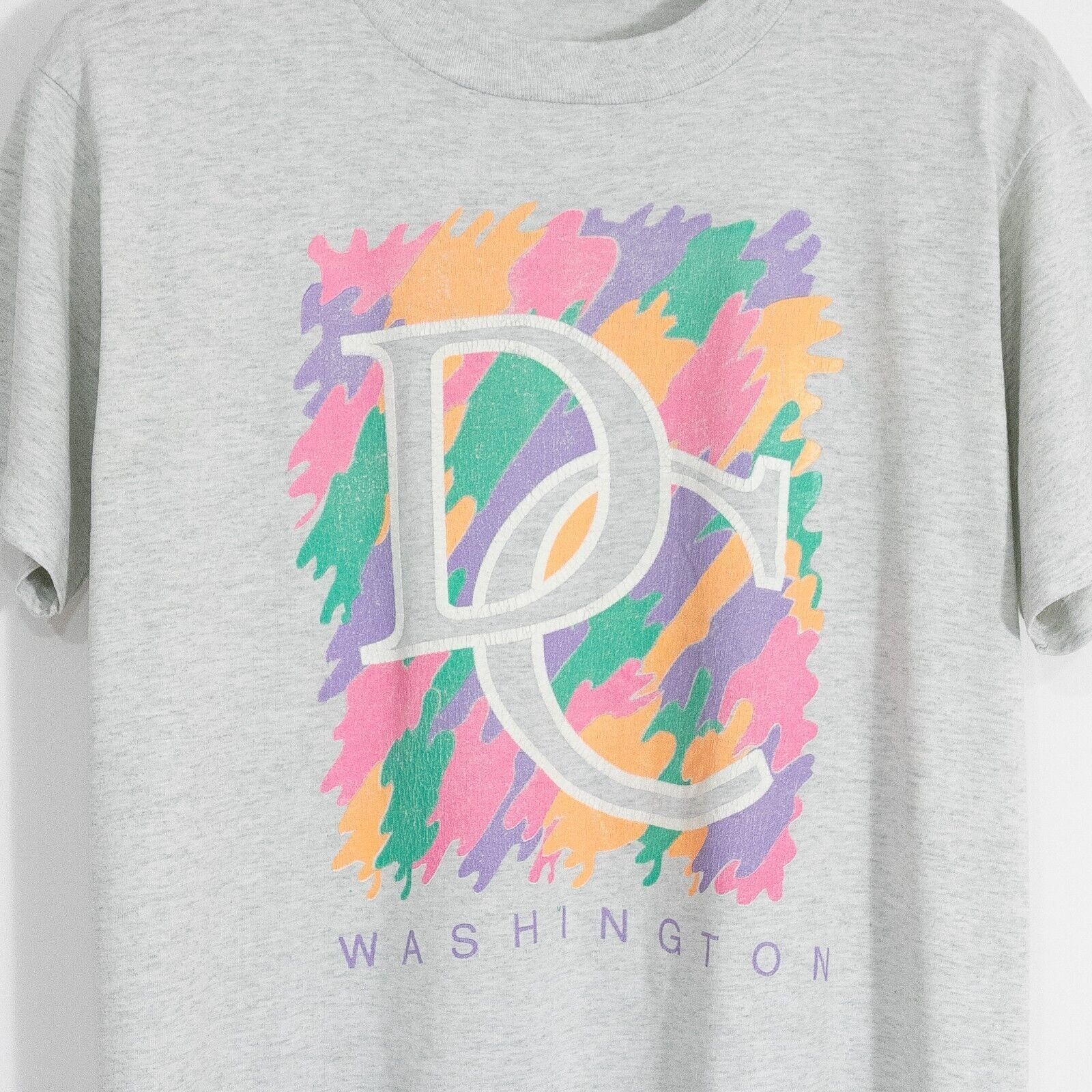 Vintage Vintage 90s Washington DC T Shirt Large - Tourism Distressed Size US L / EU 52-54 / 3 - 2 Thumbnail