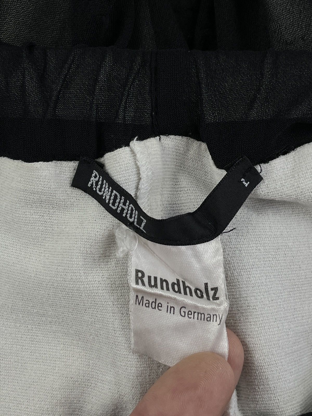 Designer × Rundholz RUNDHOLZ Oversize Germany Mesh Pantalone Trousers Joggers Wide Leg Pants Size 30" / US 8 / IT 44 - 16 Thumbnail