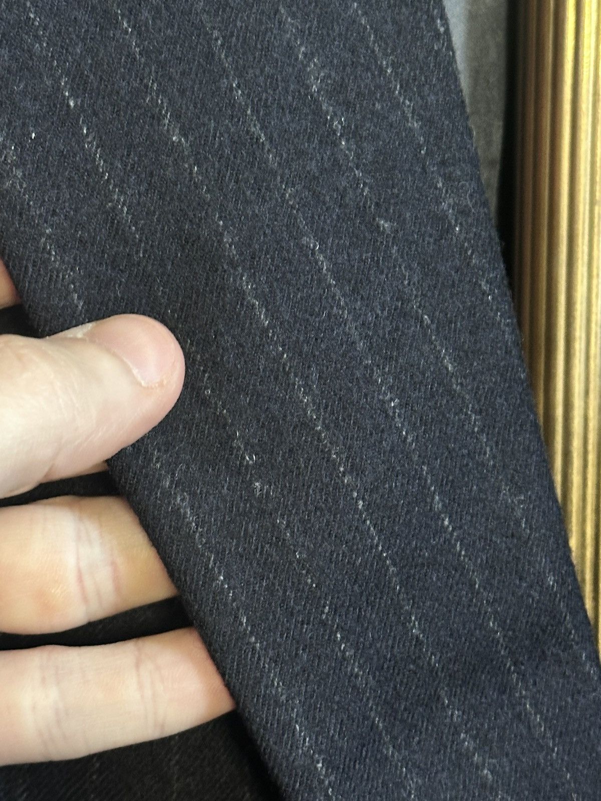Haspel HASPEL vintage charcoal pinstriped MiUSA jacket Size 40R - 3 Thumbnail