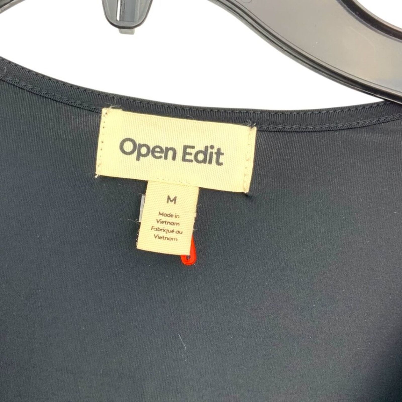 Other Open Edit Cowl Neck Crop Top Black Medium NWOT $49 MSRP Size M / US 6-8 / IT 42-44 - 3 Thumbnail