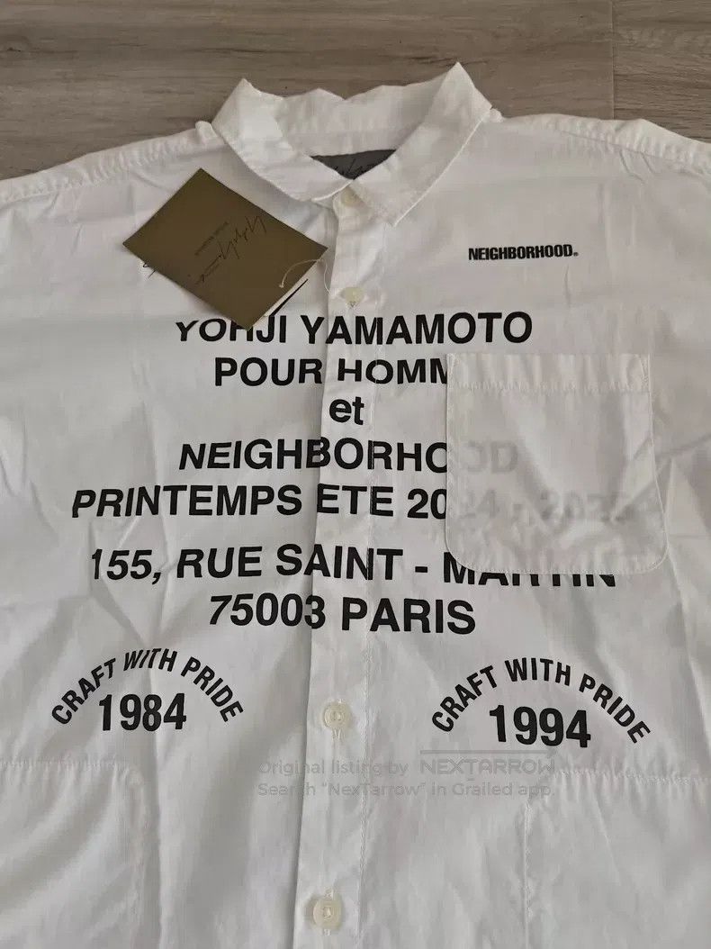 Neighborhood Neighborhood Yamamoto Collaborative Printed Long Sleeve Sh Size US M / EU 48-50 / 2 - 8 Thumbnail