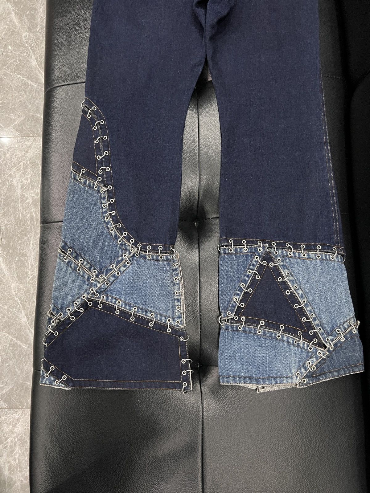 Jean Paul Gaultier Jean Paul Gaultier 2000s Ring Detail Flared Trousers Size US 40 / EU 56 - 9 Thumbnail
