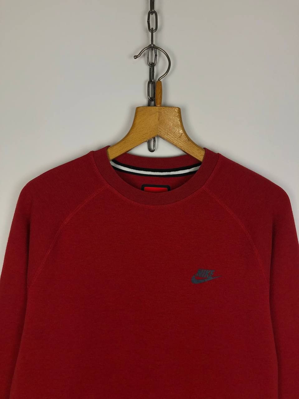 Nike Nike Tech Fleece Sweatshirt Crewneck Red size S Size US S / EU 44-46 / 1 - 2 Thumbnail