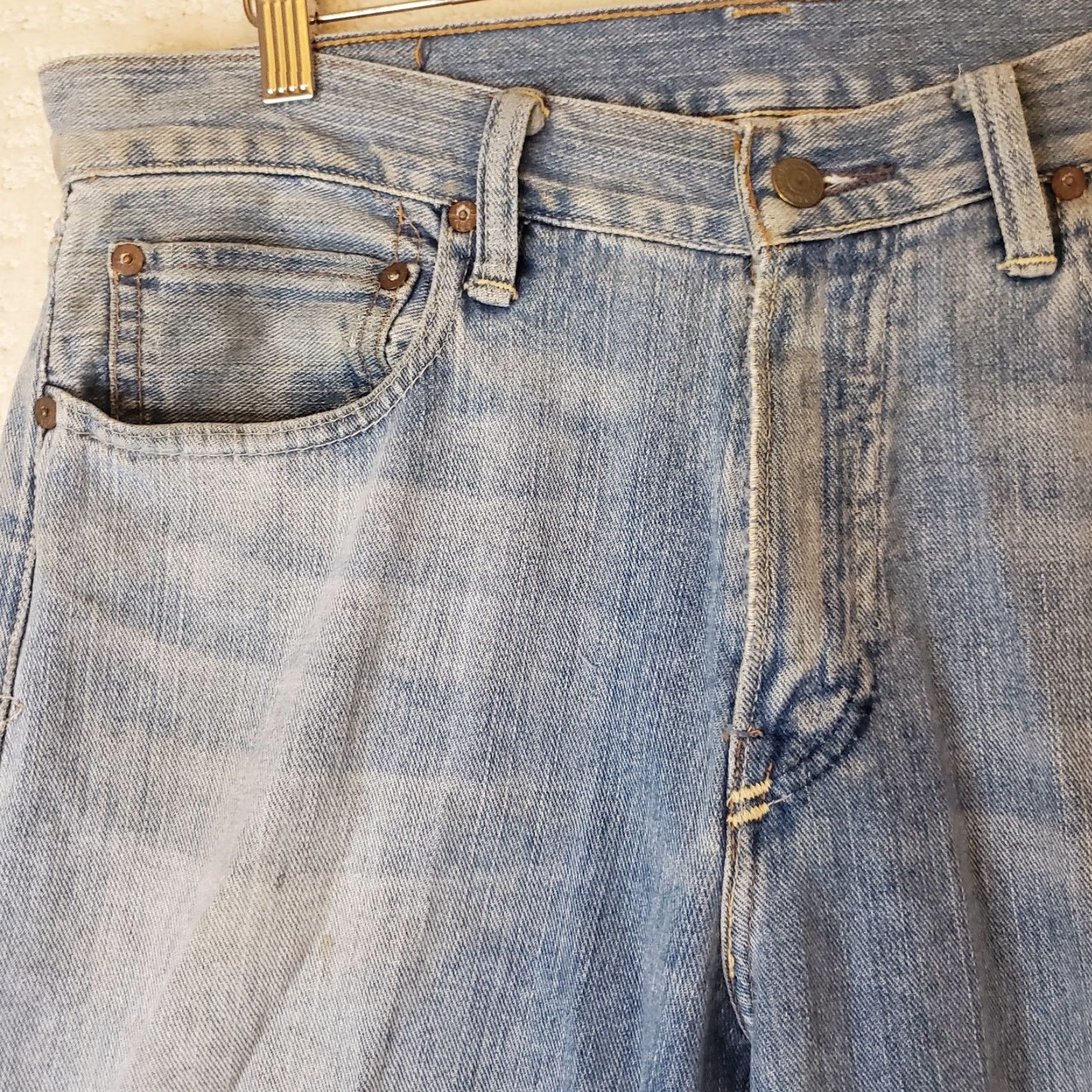 Polo Ralph Lauren Polo Ralph Lauren Jeans Men 33x30 Relaxed Fit Thompson Lightly Distressed Denim Shirt? Size US XS / EU 42 / 0 - 7 Thumbnail