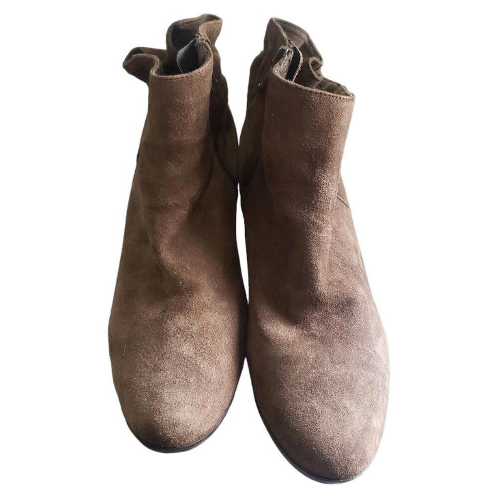 Designer SH133 Murno Brown Suede Booties 9.5 Size US 9.5 / IT 39.5 - 3 Thumbnail