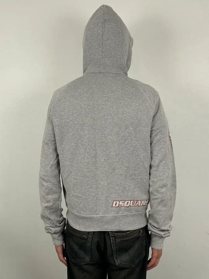 Dsquared2 SS2005 Dsquared2 Grey Signature Distressed Zip-up Hoodie Size US M / EU 48-50 / 2 - 4 Thumbnail