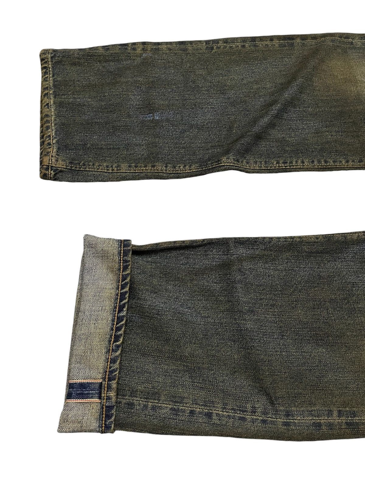 Edwin × Hysteric Glamour Vintage Edwin 505zx Mud Dirty Mud Wash Loose Selvedge Jeans Size US 33 - 8 Thumbnail