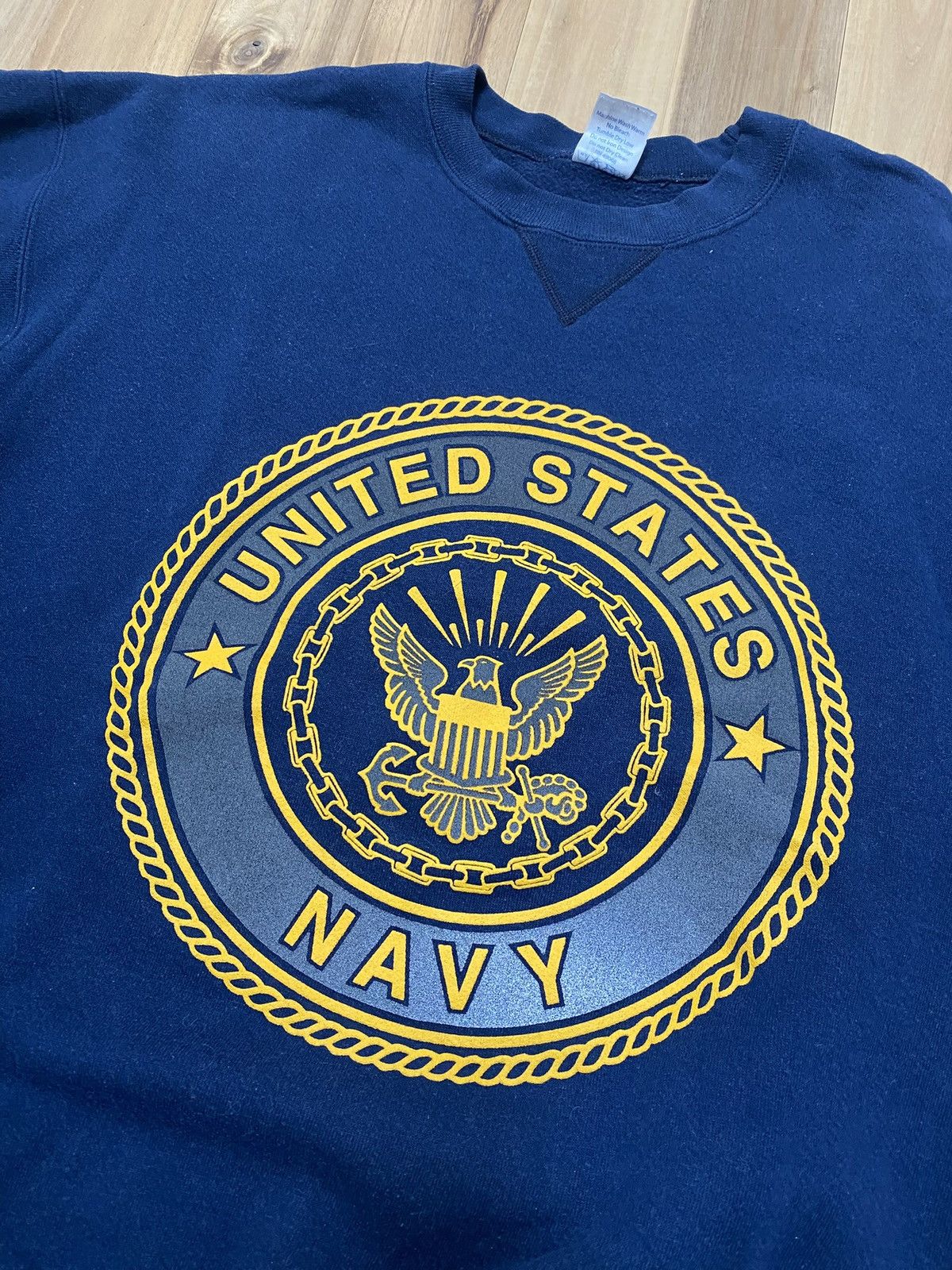 Soffe Vintage US Navy Military Crewneck Sweatshirt Made in USA Size US L / EU 52-54 / 3 - 6 Thumbnail