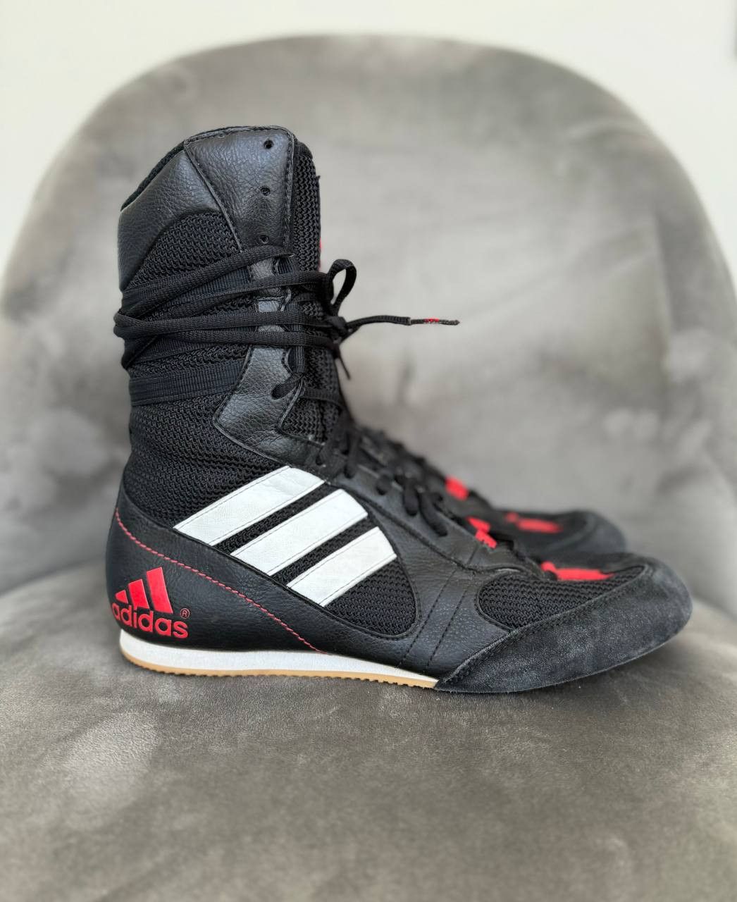 Adidas Adidas Tygun 00s Y2K Leather Black Wrestling Boxing Boots Size US 9 / IT 39 - 2 Thumbnail